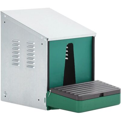 vidaXL Nestomatic Roll-away Nest Box for Poultry - Egg Tray, Zinc, 48x31x42cm vidaXL Nestomatic Roll-away Nest Box for Poultry - Egg Tray, Zinc, 48x31x42cm