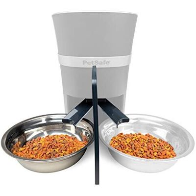 PetSafe 2-Pet Meal Splitter with Bowl Easily cleaned, BPA-free, Food-grade mate PetSafe 2-Pet Meal Splitter with Bowl Easily cleaned, BPA-free, Food-grade mate