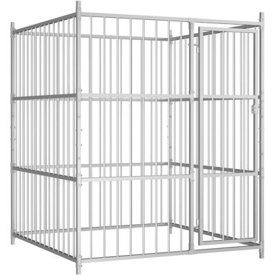 vidaXL Outdoor Dog Kennel Heavy-duty Lockable Latch System Pet Puppy Cage House - Dog Kennel vidaXL Outdoor Dog Kennel Heavy-duty Lockable Latch System Pet Puppy Cage House - Dog Kennel