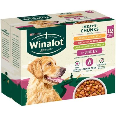 Purina Winalot - Meaty Chunks Wet Dog Food - Mixed in Jelly Purina Winalot - Meaty Chunks Wet Dog Food - Mixed in Jelly