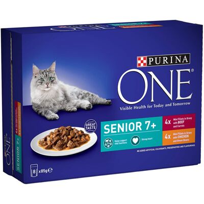 Purina - One Senior 7+ - Chicken - Gravy - Cat Food Purina - One Senior 7+ - Chicken - Gravy - Cat Food