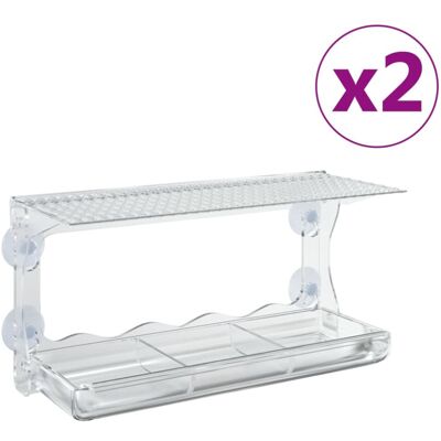 vidaXL Window Bird Feeders Acrylic - Bird Feeders vidaXL Window Bird Feeders Acrylic - Bird Feeders