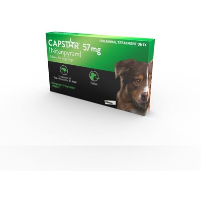 (57Mg) Capstar Dog Cat Flea Tablets Treatment 1 Pack (57Mg) Capstar Dog Cat Flea Tablets Treatment 1 Pack