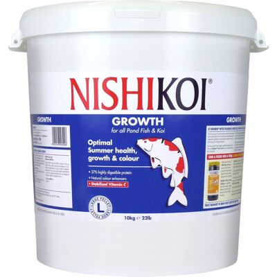 Nishikoi Growth 10kg Fish Food Large Pellet Nishikoi Growth 10kg Fish Food Large Pellet