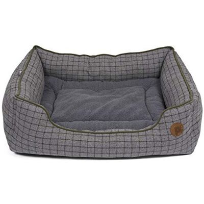 Petface - Moss Green Square Dog Bed - Green - Dog Bed Petface - Moss Green Square Dog Bed - Green - Dog Bed