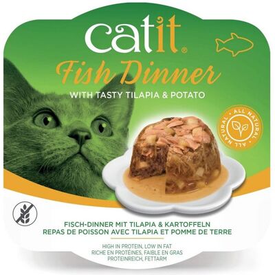 Catit Fish Dinner Best Cat Food (Tilapia & Potato, 80 g) Catit Fish Dinner Best Cat Food (Tilapia & Potato, 80 g)