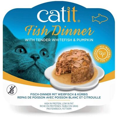 Catit Fish Dinner Cats Best Food (Whitefish & Pumpkin, 80 g) Catit Fish Dinner Cats Best Food (Whitefish & Pumpkin, 80 g)