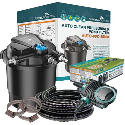 AllPondSolutions 25000L Pressurised Pond Filter Kit AUTO-PFC-25000-KIT AllPondSolutions 25000L Pressurised Pond Filter Kit AUTO-PFC-25000-KIT