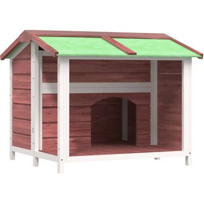 vidaXL Dog Kennel Mocha 96x87x80.5 cm Solid Wood Pine - Dog Kennel vidaXL Dog Kennel Mocha 96x87x80.5 cm Solid Wood Pine - Dog Kennel