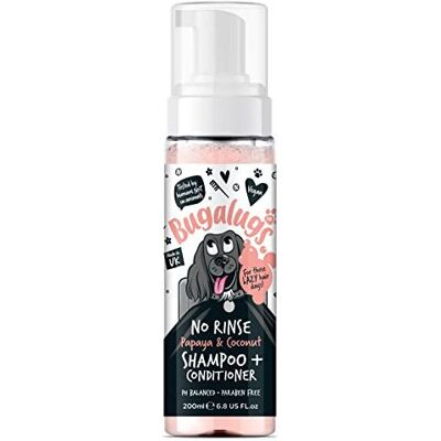 BugaLugs - No Rinse Papaya & Coconut - 2 in 1 - Dog Shampoo BugaLugs - No Rinse Papaya & Coconut - 2 in 1 - Dog Shampoo