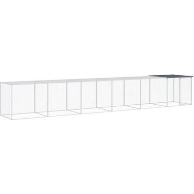 vidaXL Chicken Cage with Roof - 603x98x90 cm Galvanised Steel vidaXL Chicken Cage with Roof - 603x98x90 cm Galvanised Steel