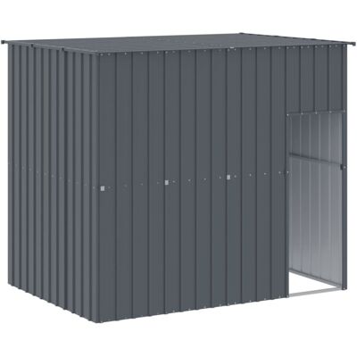 vidaXL Dog House with Roof - Galvanised Steel - 214x153x181 cm vidaXL Dog House with Roof - Galvanised Steel - 214x153x181 cm