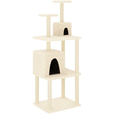 vidaXL Cat Tree with Sisal Posts - Climbing & Scratching Tower vidaXL Cat Tree with Sisal Posts - Climbing & Scratching Tower