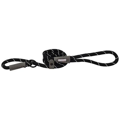 HugglePets - Reflective Rope Slip - Black - Leash HugglePets - Reflective Rope Slip - Black - Leash