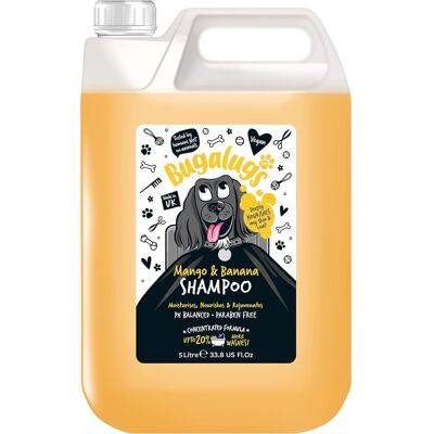 BUGALUGS Tropical Mango & Banana Dog Shampoo 5 Litre BUGALUGS Tropical Mango & Banana Dog Shampoo 5 Litre