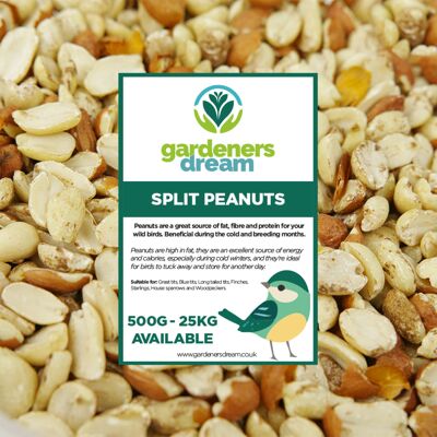 GardenersDream - Split Peanuts - Fresh - Bird Seed GardenersDream - Split Peanuts - Fresh - Bird Seed