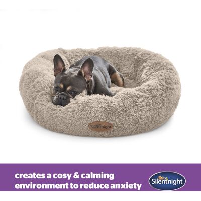 Silentnight Calming Donut Pet Bed Natural Small/Medium Pet Bed Silentnight Calming Donut Pet Bed Natural Small/Medium Pet Bed