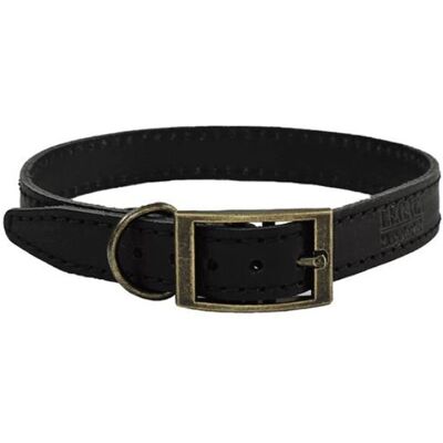 HugglePets Legacy Leather Dog Collar - Large, Black HugglePets Legacy Leather Dog Collar - Large, Black