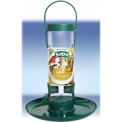Supa Plastic 2 Port Mealworm Feeder & Tray Green 20cm (8'') (Pack of 6) Supa Plastic 2 Port Mealworm Feeder & Tray Green 20cm (8'') (Pack of 6)