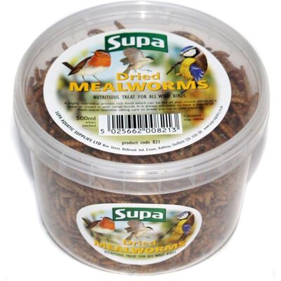 Supa Dried Mealworms 500ml - Mealworms Supa Dried Mealworms 500ml - Mealworms