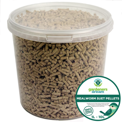 GardenersDream - Mealworm Suet Pellets - 1L - Pellets - Bird Food GardenersDream - Mealworm Suet Pellets - 1L - Pellets - Bird Food