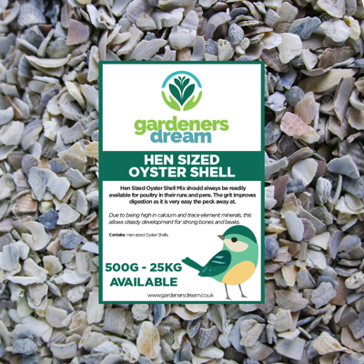 GardenersDream - Hen Sized Oyster Shell - 2.5kg - Oyster shell GardenersDream - Hen Sized Oyster Shell - 2.5kg - Oyster shell
