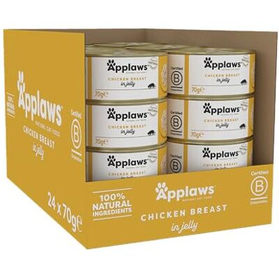 Applaws - Chicken in Jelly - 70 g tin - Cat Food Applaws - Chicken in Jelly - 70 g tin - Cat Food