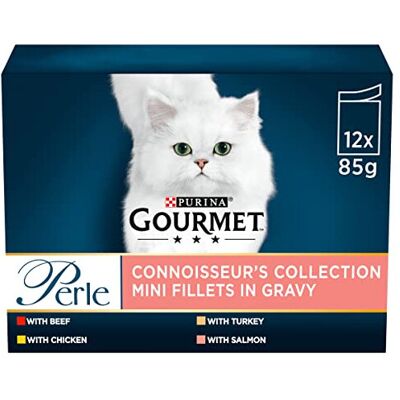 Purina - Perle Connoisseurs Collection Gravy Wet Cat Food - 12x85G Purina - Perle Connoisseurs Collection Gravy Wet Cat Food - 12x85G