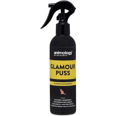 Unbranded Animology Glamour Puss No Rinse Cat Shampoo Peach 250ml Unbranded Animology Glamour Puss No Rinse Cat Shampoo Peach 250ml