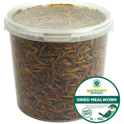 GardenersDream - Dried Mealworms - 2.5L - Bird Food GardenersDream - Dried Mealworms - 2.5L - Bird Food