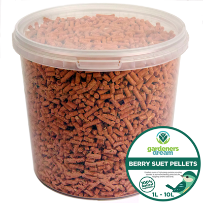 GardenersDream - Berry Suet Pellets - 10L - Berry - Suet Pellets GardenersDream - Berry Suet Pellets - 10L - Berry - Suet Pellets