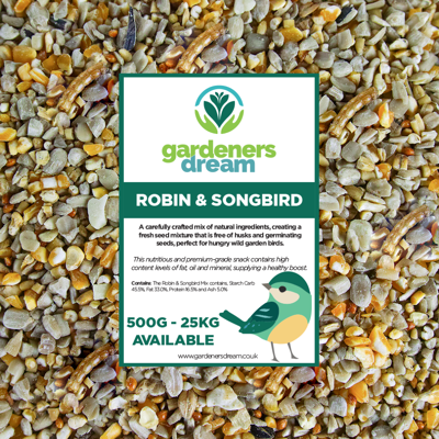 GardenersDream - Robin & Songbird Mix - Bird Food GardenersDream - Robin & Songbird Mix - Bird Food