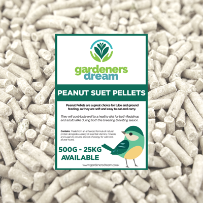 GardenersDream - Peanut Suet Pellets - Peanut - Bird Food GardenersDream - Peanut Suet Pellets - Peanut - Bird Food
