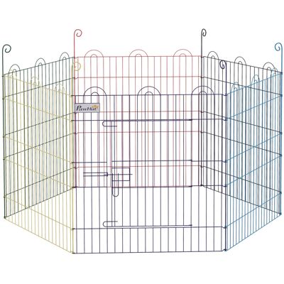 PawHut - Playpen - Door - Metal Indoor - Pet Playpen PawHut - Playpen - Door - Metal Indoor - Pet Playpen