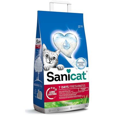 Sanicat Classic cat litter with Aloe Vera 7-day odour control Fast absorption pr Sanicat Classic cat litter with Aloe Vera 7-day odour control Fast absorption pr