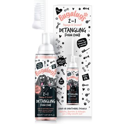 Bugalugs - 2 in 1 Detangle Finishing Comb Shampoo - Dog Bugalugs - 2 in 1 Detangle Finishing Comb Shampoo - Dog