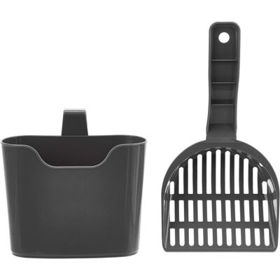 AmazonBasics Litter Scoop - Durable Plastic with Holder AmazonBasics Litter Scoop - Durable Plastic with Holder