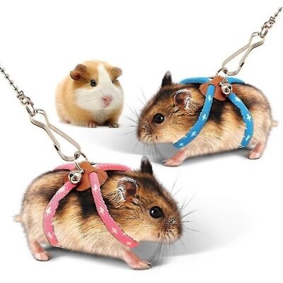 Unbranded (Pink) Small Pet Adjustable Soft Harness Leash Bird Parrot Mouse Hamster Ferrets Unbranded (Pink) Small Pet Adjustable Soft Harness Leash Bird Parrot Mouse Hamster Ferrets