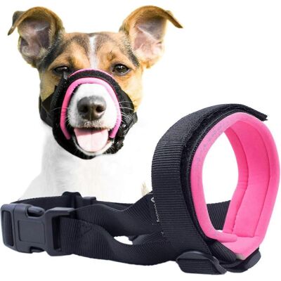 Unbranded (S, Pink) Gentle Muzzle Guard for Dogs - Prevents Biting and Unwanted Chewing Sa Unbranded (S, Pink) Gentle Muzzle Guard for Dogs - Prevents Biting and Unwanted Chewing Sa