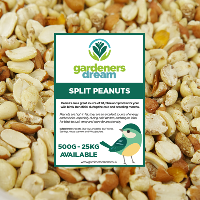GardenersDream - Split Peanuts - Fresh - Wild - Bird Seed GardenersDream - Split Peanuts - Fresh - Wild - Bird Seed