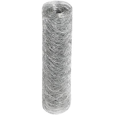 Bingopaw Chicken Wire Mesh Fence: 1m x 25m Coated Steel Metal Garden Netting Bingopaw Chicken Wire Mesh Fence: 1m x 25m Coated Steel Metal Garden Netting