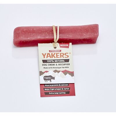 Yakers - Himalayan Yak Milk - Strawberry - 20-pack - Dog Chew Yakers - Himalayan Yak Milk - Strawberry - 20-pack - Dog Chew