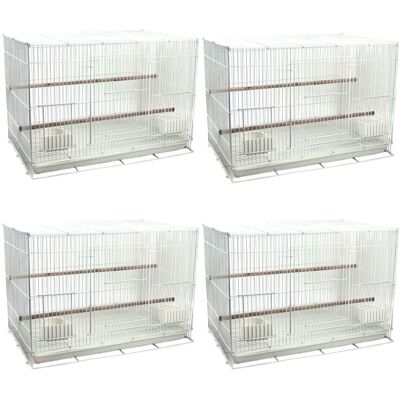 Little-Friends Budgie Breeder Cages Sealey Bird Housing Wire Pack of 4 Little-Friends Budgie Breeder Cages Sealey Bird Housing Wire Pack of 4