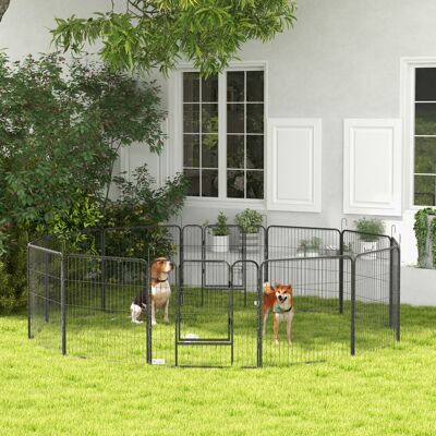 PawHut - Heavy Duty Puppy Play Pen - 12 Panels - Pet Exercise Pen PawHut - Heavy Duty Puppy Play Pen - 12 Panels - Pet Exercise Pen