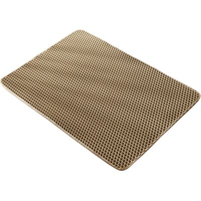Unbranded (Khaki, 50cm/19.69in) Cat Mat Litter Cat Litter Trapping Mat Double Layer Design Unbranded (Khaki, 50cm/19.69in) Cat Mat Litter Cat Litter Trapping Mat Double Layer Design