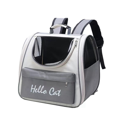 Exogio Cat/Dog Backpack Carrier with 180-Degree Transparent Cat-Head Window, Ventilated Exogio Cat/Dog Backpack Carrier with 180-Degree Transparent Cat-Head Window, Ventilated