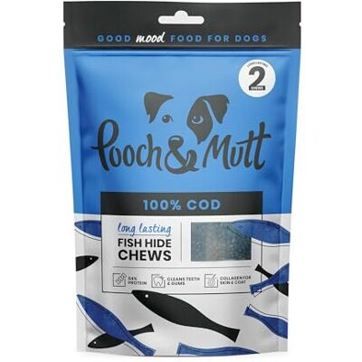 Pooch & Mutt - Cod Hide Chew Treat, 2 pack, 90g Pooch & Mutt - Cod Hide Chew Treat, 2 pack, 90g
