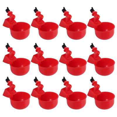 neznačkové 12-Pack Automatic Chicken Watering Cup Waterer - Auto-Fill Poultry Drinking Bowl neznačkové 12-Pack Automatic Chicken Watering Cup Waterer - Auto-Fill Poultry Drinking Bowl