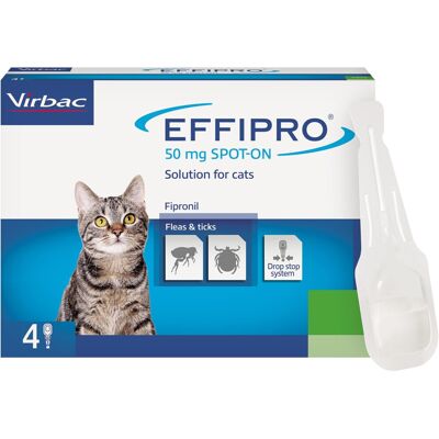(Cats 1kg+) Effipro Spot On Flea, TIck Treatment for Cat & Dog (Cats 1kg+) Effipro Spot On Flea, TIck Treatment for Cat & Dog