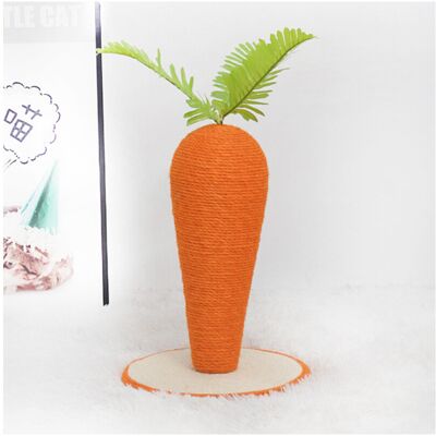 Unbranded Cat Scratch Post Carrot Shape Soft Comfortable Vivid Lovely Thicken Durable Sisa Unbranded Cat Scratch Post Carrot Shape Soft Comfortable Vivid Lovely Thicken Durable Sisa